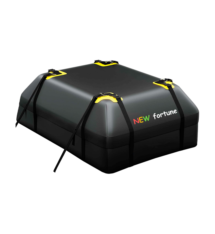 FO-12 15 立方フィート 500D PVC 屋外耐久性のある防水車のルーフカーゴバッグ