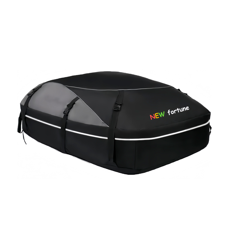 FO-7 防水ソフトブラック車のルーフカーゴトラベルストレージバッグ