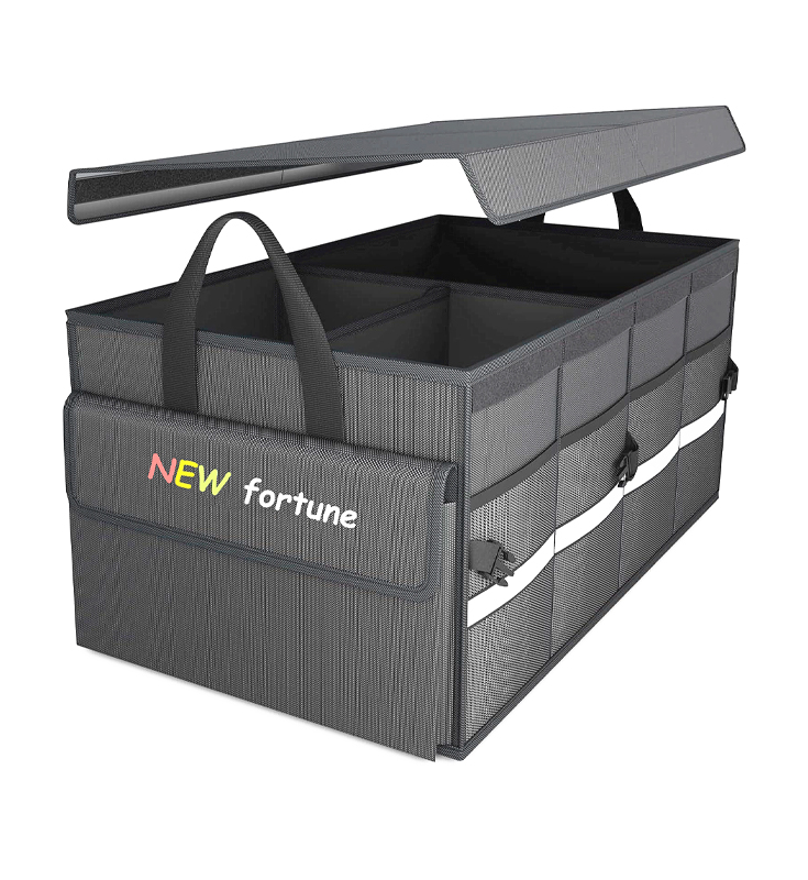 H-04 SUVトラックとセダン用の折りたたみ可能な蓋付きトランク収納バッグ