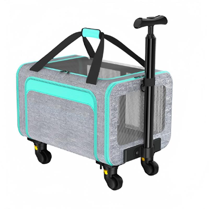 伸縮ハンドル付き拡張可能なオックスフォード ペット キャリア バッグ