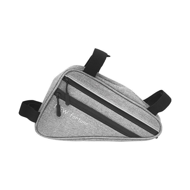 BI-01 グレー反射テープ防水自転車三角バッグ