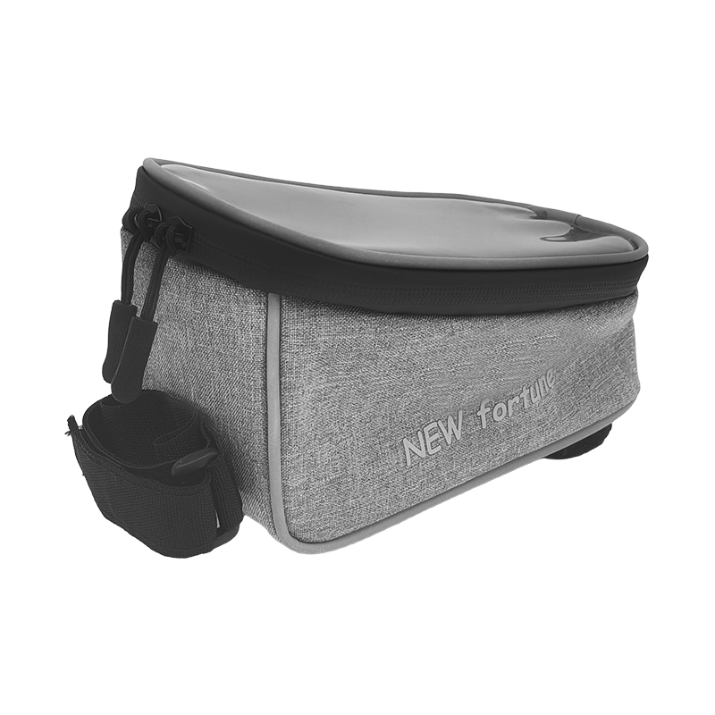 BI-07 簡単取り付けグレー自転車防水収納バッグ